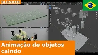 🇧🇷 Objetos Parenteados e Deslocamento de Keyframes: Uma Animação Simples no Blender 4.3