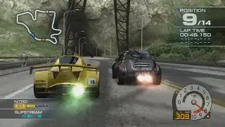 Ridge Racer 7 Maker's Trial SOLVALOU with StarnoseCmplete at Highland Cliffs R [Driver's view]