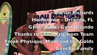 Adrian Richards Men's Physique Winner 2014 NPC Beach Bodies Classic