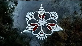 Kutty Kutty kolam (3-2)/Beginners rangoli designs