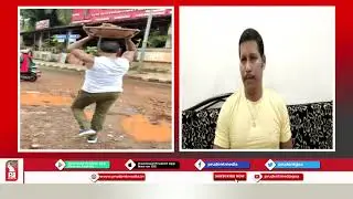 TIRED OF WAITING FOR GOVT, CALANGUTE RESIDENT BEGINS FILLING UP POTHOLES