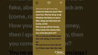 ozeba rema lyrics😜😜😜