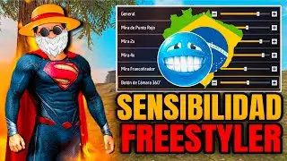 !LA MEJOR SENSIBILIDAD FREESTYLEPLAYE 👹CON Y SIN DPI para pegar todo rojo en la NUEVA ACTULIZACION💀!