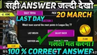 free fire 20 march all new ultimate challenge answers||ROHIT FF 11||GARENA FREE FIRE