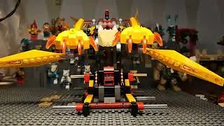 Lego chima stop motion Laval's Fire Lion 71044 bag 3