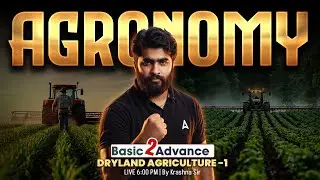 IBPS SO AFO 2026 Agronomy Foundation | Dryland Agriculture -1 | IBPS SO AFO Preparation | By Krashna