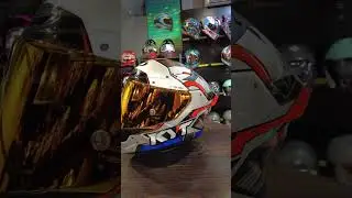 KYT TT COURSE SPACE MONKEY WITH ORANGE LENS #leleng  #helmet #ofw #kyt #SPACEMONKEY #taiwan