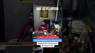 For investment in ABS DEVELOPERS Contact 03289133391 #abs #luxury