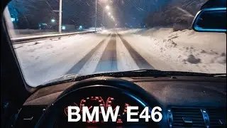 POV: BMW E46 STREET WINTER DRIFT