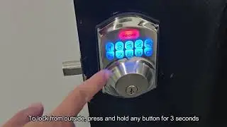 How To Lock Teeho Door Lock from Outside and Inside