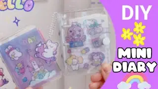 😱🤯How to make #diy Mini Diary📓#kawaii #unicorn #diary #tutorial #craft #diy #diycraft🌈 #trending 😱