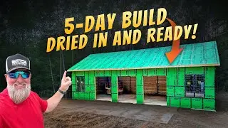 We Built A Post Frame Barndominium In 5 Days!