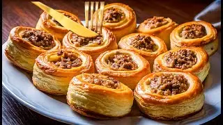 Das ist das leckerste Rezept für Fleischröllchen! Einfaches und schnelles Familienessen!