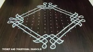 Big sikku kolam | 14-2 dots margazhi kolam | Latest kambi kolam | Trendy and traditional rangolis