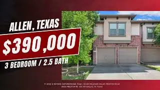 Sophia Street Townhome Walk Through | Allen, TX | Shawn Wacasey