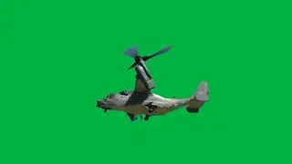Bell Boeing V-22 Osprey Flyby (Real) ~ Green Screen ~ HD