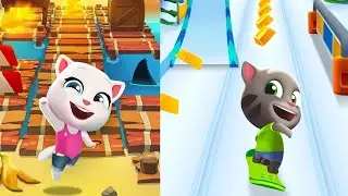 Talking Tom gold Coin Run Jump emulator play Android game play cat Cute