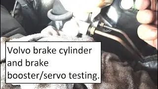 Volvo master cylinder test before replace.