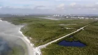San Carlos Bay, Bunche Beach in fog
