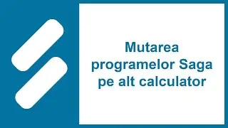 Mutarea programelor Saga pe alt calculator
