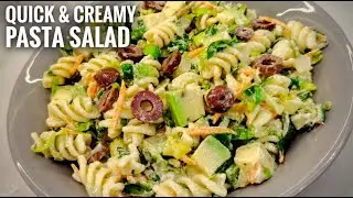 Healthy Pasta Salad Recipe | Fresh Gluten-Free Salad with Tahini Dressing #pastasalad #salad #asmr