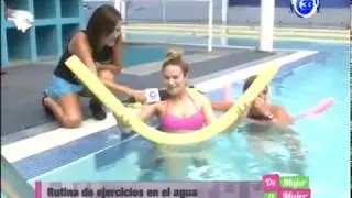 Claudia H2o en TV, RUTINA CARDIO EN AGUA