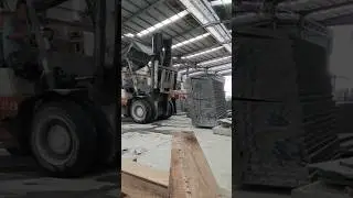 ​Moving Massive Stone Slabs with a Heavy-Duty Forklift | Granite/Marble Factory Work
