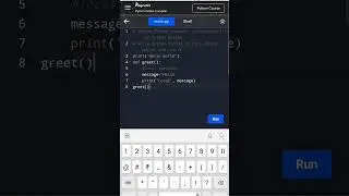 Python code of local variable 💻 #python #shorts