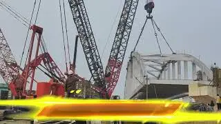 SECR Creates History with 72m, 760 MT Bow String Girder Launch Using Road Crane