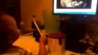 Gfsrocker7 inspires 2 year old to play drums