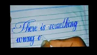English cursive writing practice for beginners || Calligraphy Skill Improvement by cut Marker✍️👍