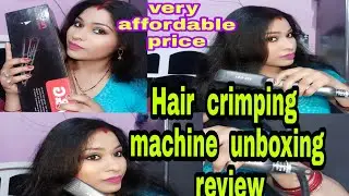 Amazon  unboxing  v&G professional hair crimper, // how to crimp hair at home # demo & review