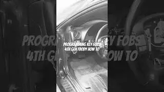 How to program key fobs for any 4th Gen F-body!