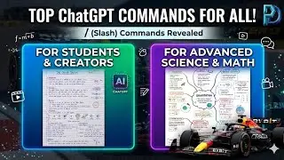 Stop Using ChatGPT Normally! (Use These Slash Commands Instead) 🤫