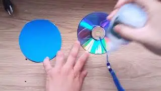 mandala ou filtro dos sonhos olho grego feito com cd