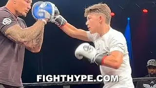 EUPHORIA'S JAVON WALTON FIRST LOOK AT SKILLS TO PAY THE BILLS AT JAKE PAUL VS. NATE DIAZ WORKOUTS