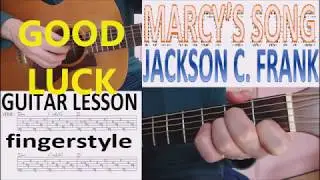 MARCY'S SONG - JACKSON C. FRANK fingerstyle GUITAR LESSON