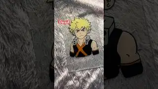 Day 1 of 10 &ndash; Bakugo ka blast start ho gaya! ⚡ #AnimePainting #CreativeChallenge #BakugoLovers