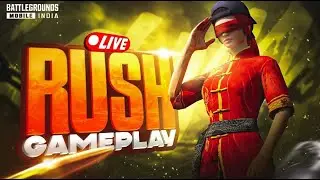 ONLY RUSH GAMEPLAY IS HERE  AND FULL BOOM BAAM, ROOM 1V1 BGMI LIVE !!#scout#live#shorts#shortsfeed
