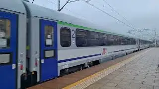 EU160-060 z IC Wyczółkowski 134 Via Regia do Świnoujścia i Lipska wbija się w perony. Rzeszów Główny