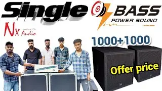 Nx Audio 1810 Single Bass 1000w outdoor testing