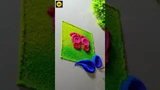 Beautiful laxmi paul rangoli design💙💜💚💛🧡❤️/easy rangoli design/paul rangoli/rangoli