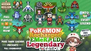 Pokemon Recharged Emerald all Legendaries Location . . . #pokemon #pokemonemerald #legendarypokemon