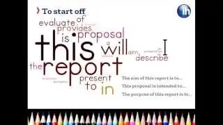 Report & Proposal for Advanced- phrases and format