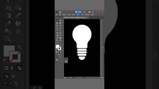 How to Create Easy Bulb Icon in Illustrator #bulbicon #bulbvector #trendingshorts #shorts #howto