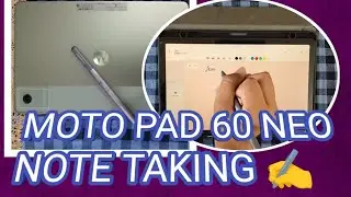 How to make Moto Pad 60 neo Note Taking ✍️||