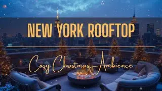 Hollywood-Style NYC Christmas Rooftop &mdash; Cozy Winter Skyline Vibes 🎄❄️