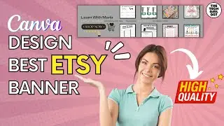 ✅ Make high quality Etsy shop banner design - No blurry pictures | Canva free tutorial for designers