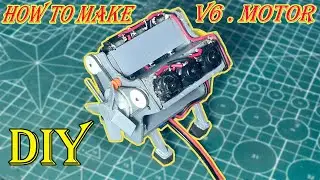 Как сделать двигатель V6 для автомобиля из ПВХ — своими руками дома | NHT creation