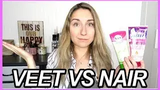 DRUGSTORE LEG AND BODY HAIR REMOVAL CREAM REVIEW + DEMO! VEET VS NAIR!